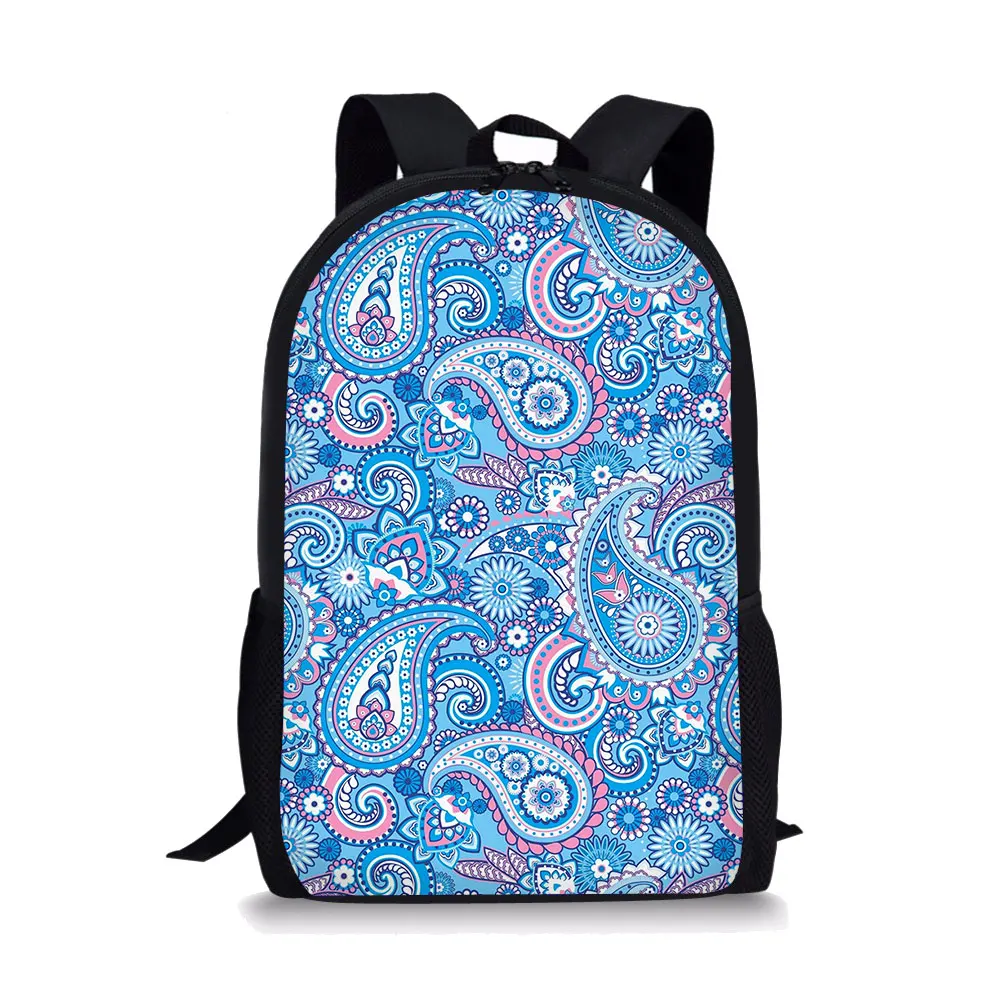 Разноцветные школьные ранцы с цветочным рисунком кешью для девочек, индивидуальный женский рюкзак для подростков, бесплатная доставка