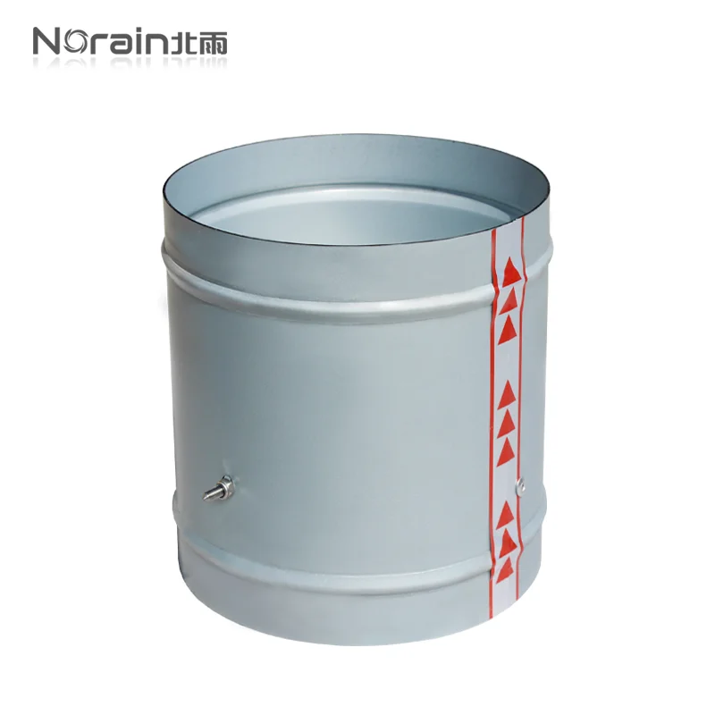 

DN100mm galvanized round check valve spring return stop regulator