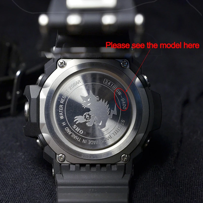 Resin Watchband Fit For Casio G-Shock GW9400 GW9300 Men Waterproof Strap Stainless Steel Loop Rubber Bracelet Watch Accessories