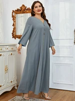 toleen women plus size large elegant maxi dresses 2022 ethnic long sleeve abaya oversized muslim party evening festival clothing