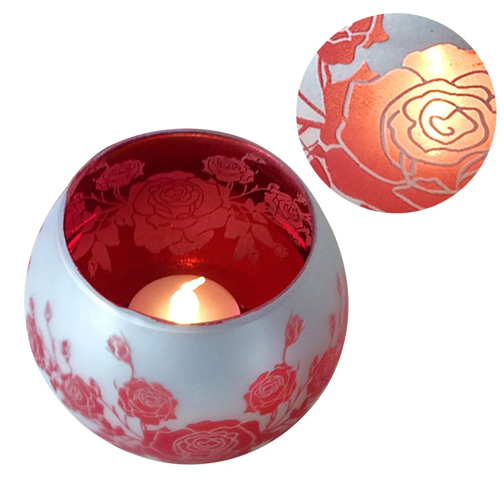 

Set Holder Glass Table Top Tealight Dining Decor Candlestick Decorate Romantic Dinners Ornaments