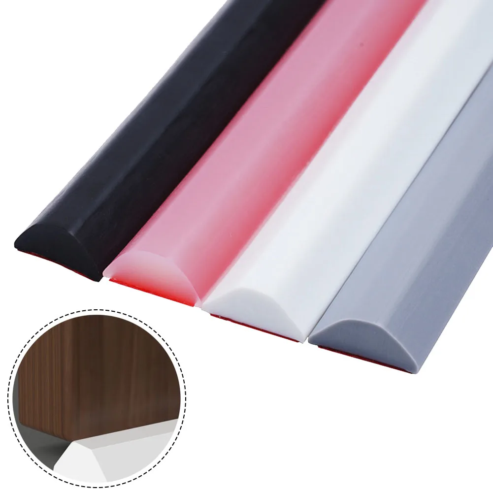 

Bathroom Water Stopper Water Retaining Bendable Strip Dry &Wet Separation Silicone Seal Strip Blocker Shower Dam Flood Barrier