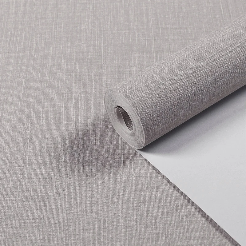 

Hemp grey wall paper light grey dark gray deep embossing new Chinese style restoring ancient ways imitation linen lines pure p