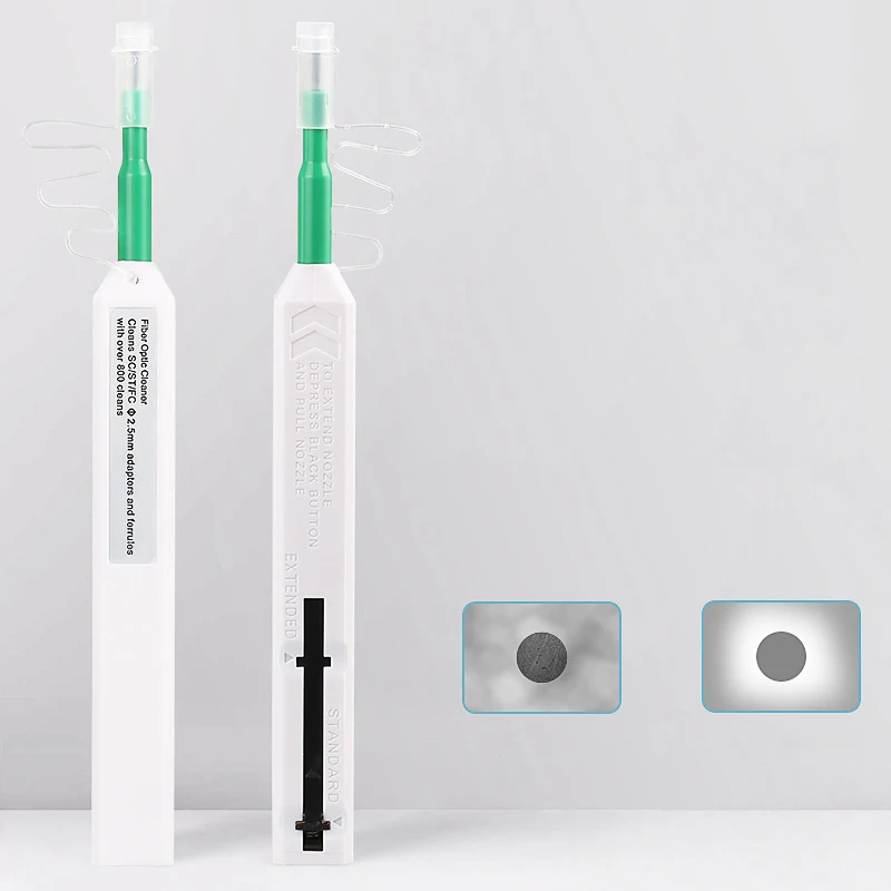 

2.5mm Pen Type Fiber Optic Cleaner One Click Cleaner Fiber Optic Cleaning Tool