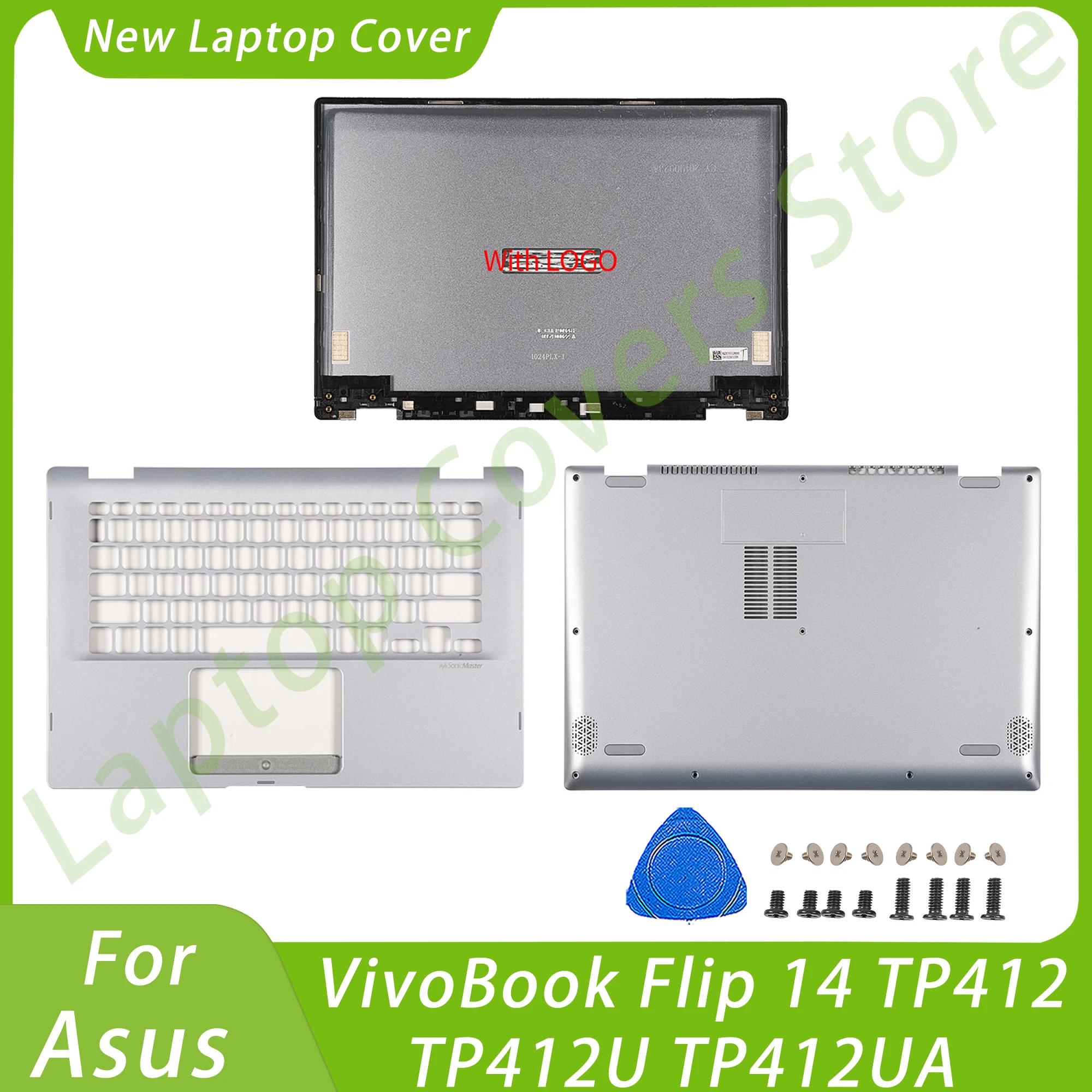 

Новинка, чехол для ноутбука Asus VivoBook Flip 14 TP412 TP412U TP412UA, задняя крышка ЖК-дисплея, подставка для рук, нижняя детская крышка, корпус для ноутбука