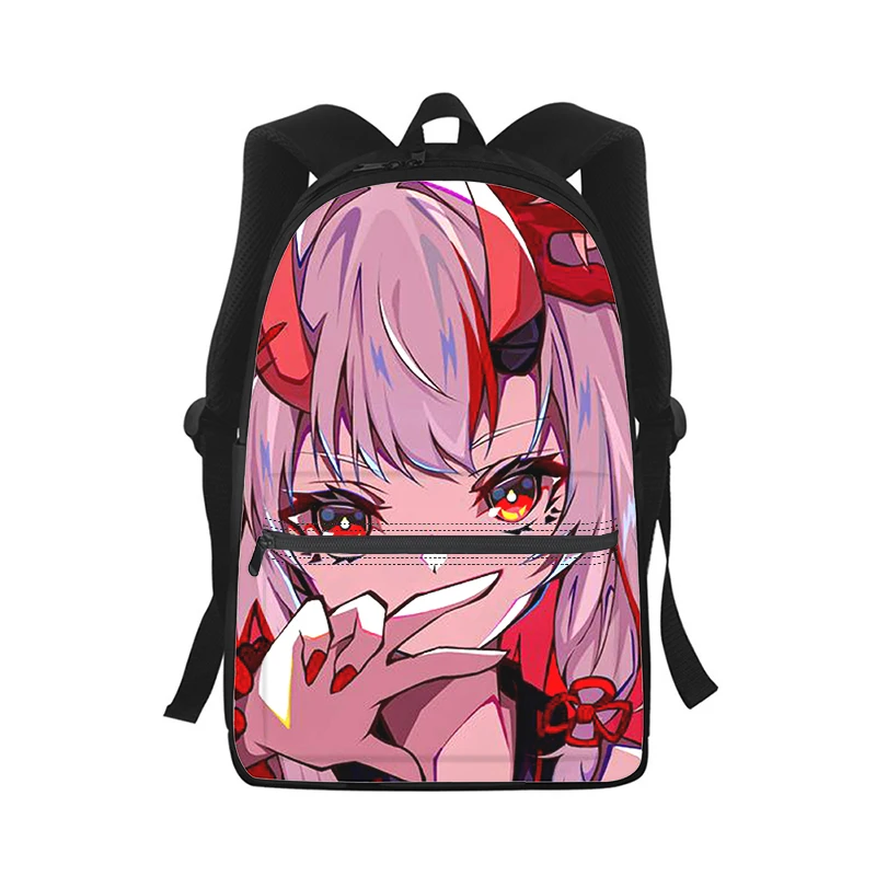 Nakiri Ayame hololive girl Men Women Backpack 3D Print Fashion Student School Bag Laptop Backpack Kids Travel Shoulder Bag