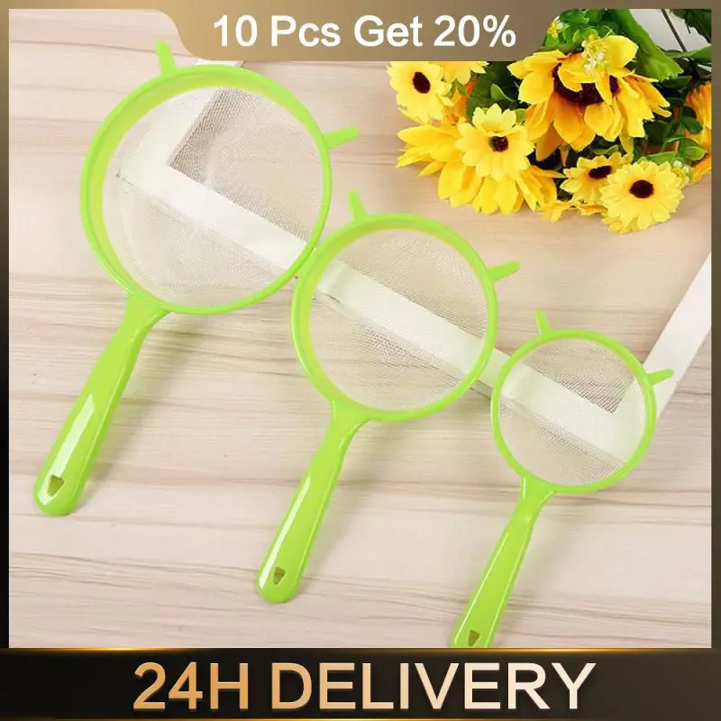 

Plastic Handle Juice Flour Filter Screen Soybean Milk Filter Screen Kitchen Spoon Kitchen Accessories Kitchen Tool