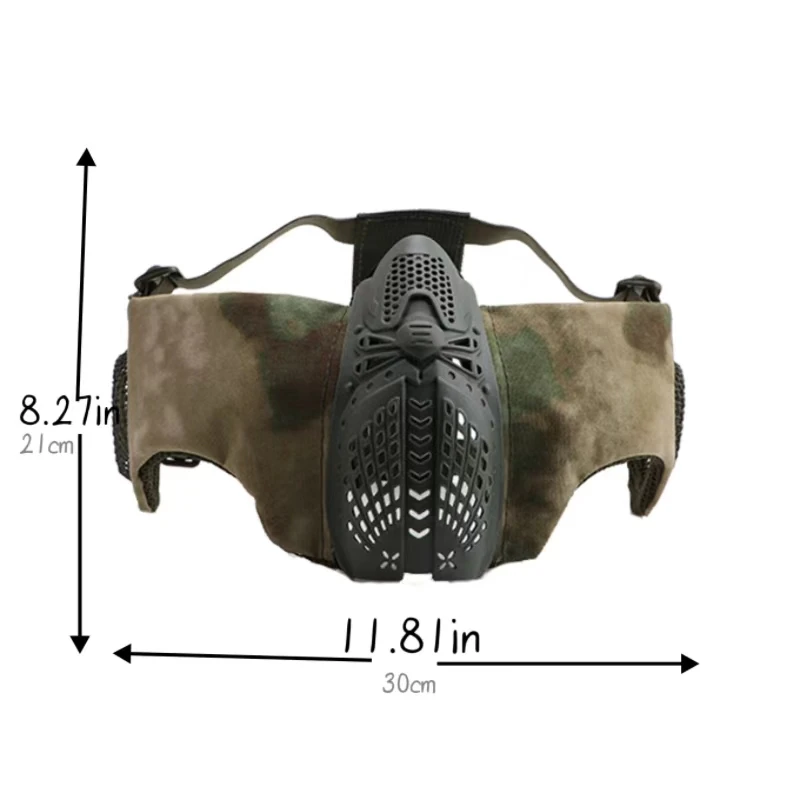 Маска паука на Хэллоуин защита ушей Забавная полумаска Праздничные и спортивные