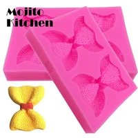 creative silicone bow bowknot cake mold wedding decorating craft fondant moulds candy molds accessories silicone mold