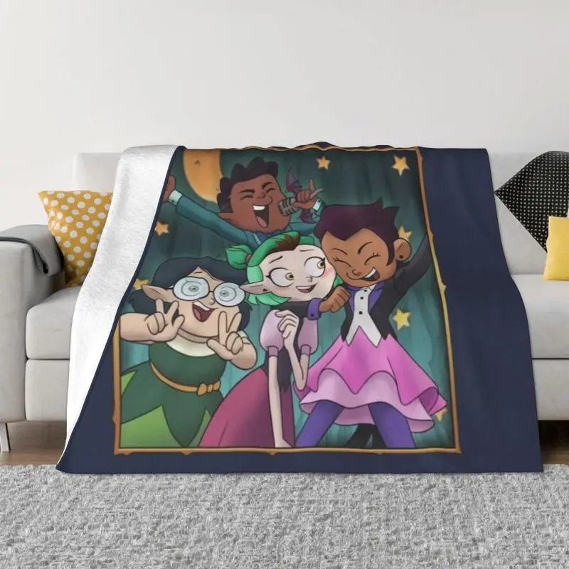

3D Printed The Owl House Television Series Blankets Comfortable Soft Flannel Sprint Throw Blanket for Sofa Office Bedroom