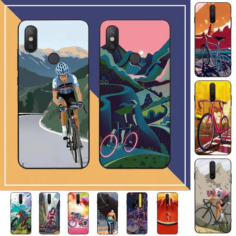 

Bicycle Bike Sport Phone Case For Redmi Note 4 X 5 A 6 7 8 Pro T 9 Pro 9S 10 Pro 11 Pro 11S 11Epro PocoM3pro