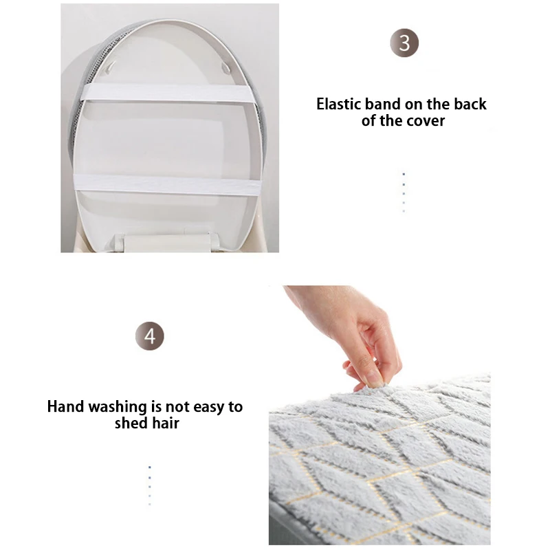 Коврик фланелевый в полоску Нескользящий Впитывающий с принтом для туалета