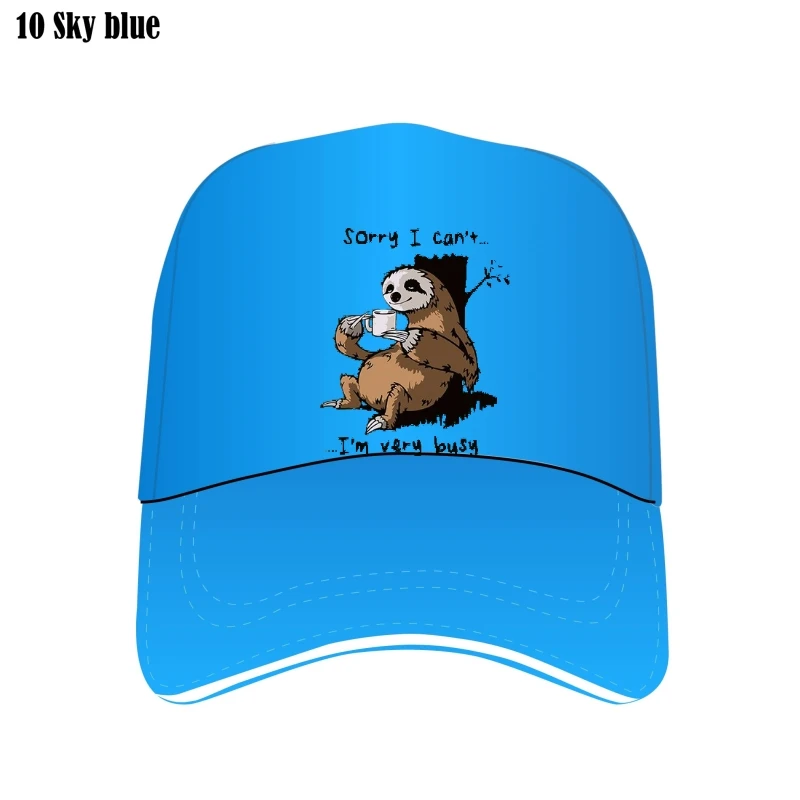 

Women Hatss Cotton Oversunscreend Pullover Casual Plus Sunscreen Visors Outdoor Lazy Sloth Print Adjustable Female Sweabill Hats