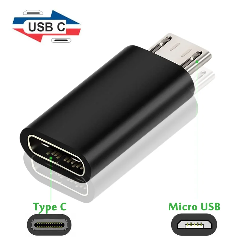 

Адаптер USB Type-C «Мама»-«папа» Micro USB