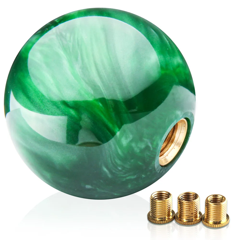 

Green Nebula Cloud Round Acrylic Shift Knob for Both Manual or Automatic Fit for Honda Toyota Mazda Nissan Acura 5-Speed 6-Speed