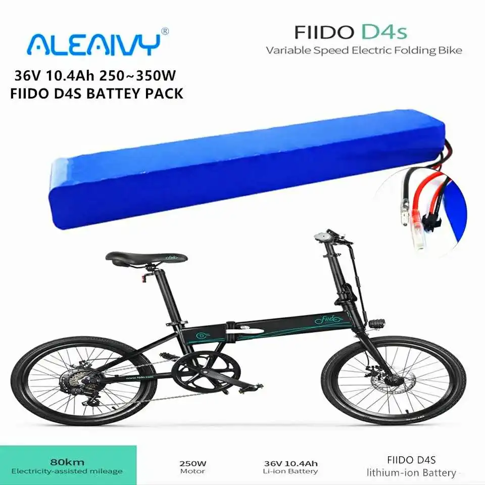 Aleaivy New 36V Battery 10s4p 10.4Ah 18650 Battery Pack 250W 350W 42V 10400mah Electric Bicycle / Scooter / Fiidao D4s, Etc