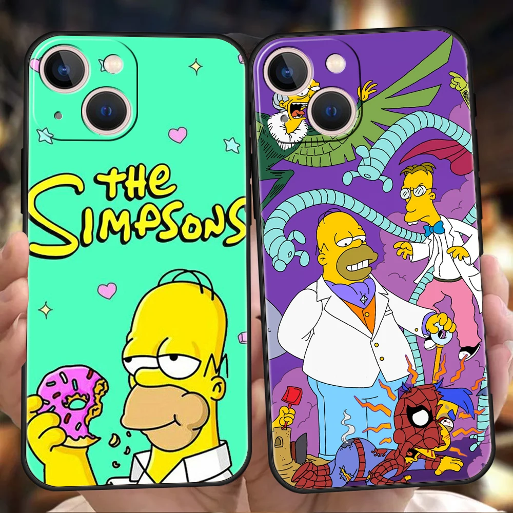 

Simpsons Shockproof For iPhone 13 12 11 Pro Max 8 7 Plus SE2020 Case Soft Cover For iPhone X XR XS Max 13 Mini Shell Fundas Bag