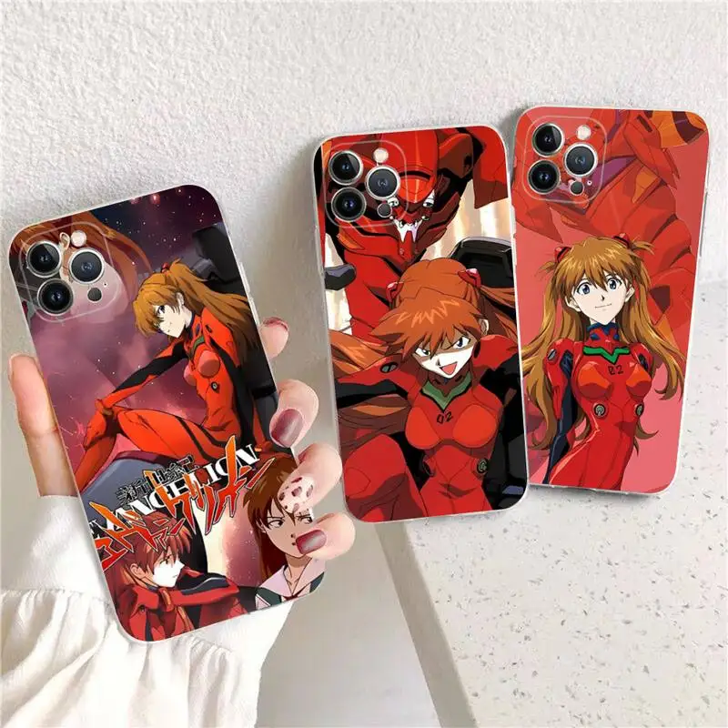 

Anime Asuka Phone Case For iPhone XR X XS Max 14 13 Pro Max 11 12 Mini 6 7 8 plus SE 2020 Printing Cover