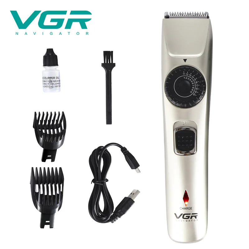 

VGR Men's Self-service Hair Clipper Pro Electric Clippers Rechargeable Hair Trimmer Men's Beard Trimmer 1-20mm Haircut Machine