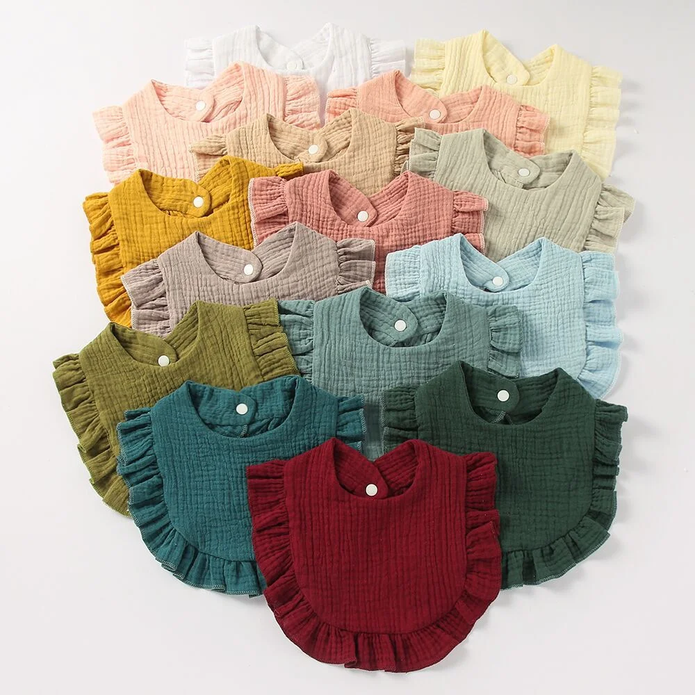 

Drool Bib Infants Lace Saliva Towel Soft Cotton Burp Absorb Water Cloth For Newborn Toddler