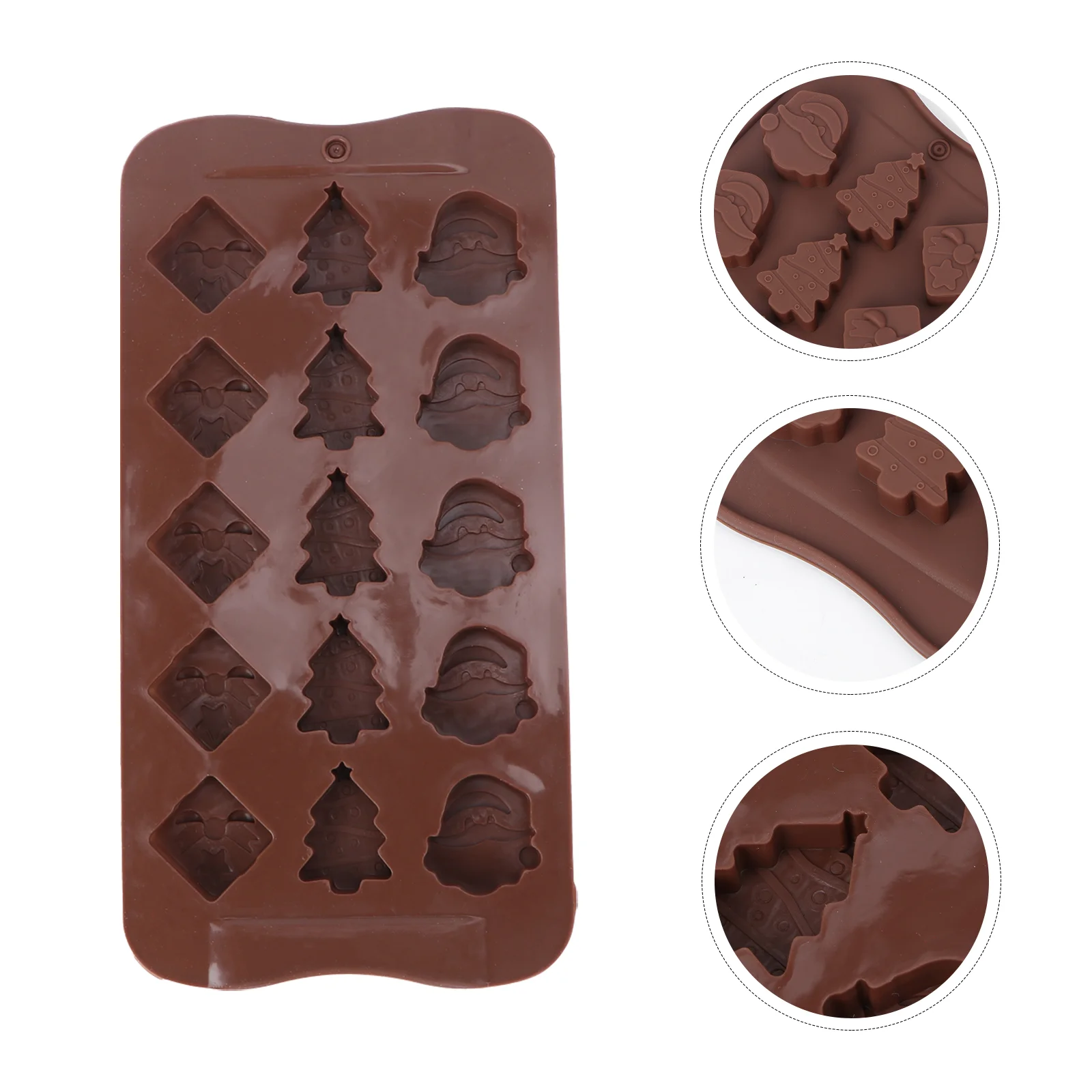 

2pcs Chocolate Mold Christmas Cake Molds Christmas Candy Molds Christmas Fondant Candy Making Molds