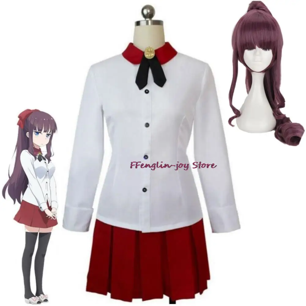 

Anime NEW GAME! Takimoto Hifumi Cosplay Costume Wig School Uniform Cute Loli Outfit Halloween Carnival Party Role Play Suit