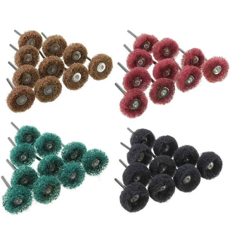 

Hot Abrasive Buffing Wheels, Buffing Polishing Wheel Set 80/150/240/300 Grit For Dremel Rotary Tool(40Pcs)