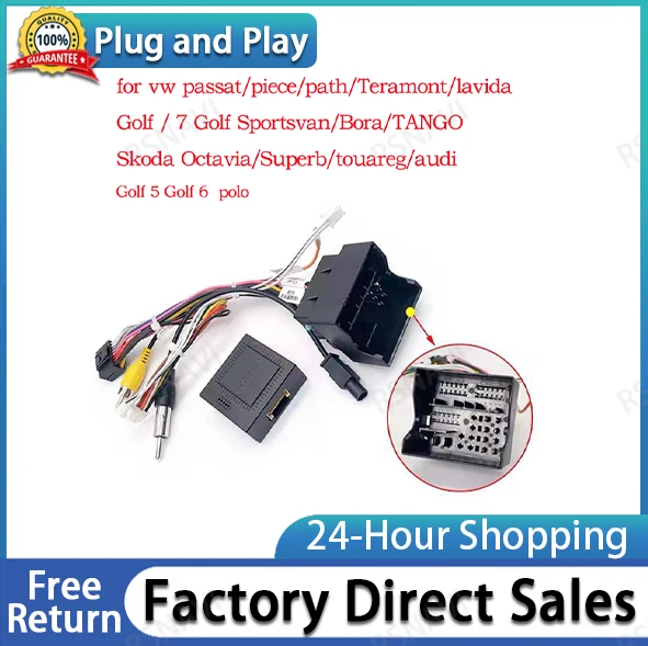 Android автомобильный медиаплеер Navi Радио CANBUS BOX проводное крепление для Volkswagen Golf