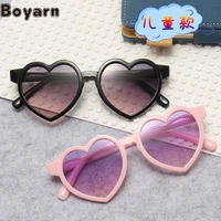 boyarn fashionable new macarone love childrens glasses lightweight sun shading sunglasses mens and womens travel party style