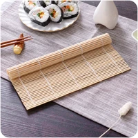 1pcs sushi bamboo roller blinds make sushi tools white leather curtain set with sushi shovel bamboo sushi maker kitchen gadgets