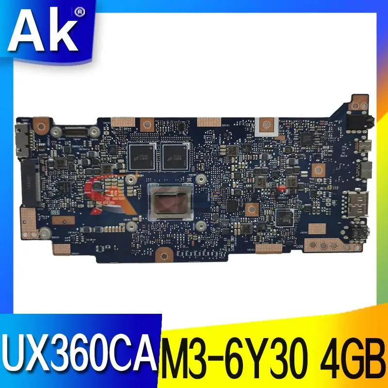 

UX360CA Motherboard M3-6Y30 CPU 4GB For ASUS Zenbook UX360C UX360CA UX360CAK Ultrabook Laptop Mainboard 100% working well