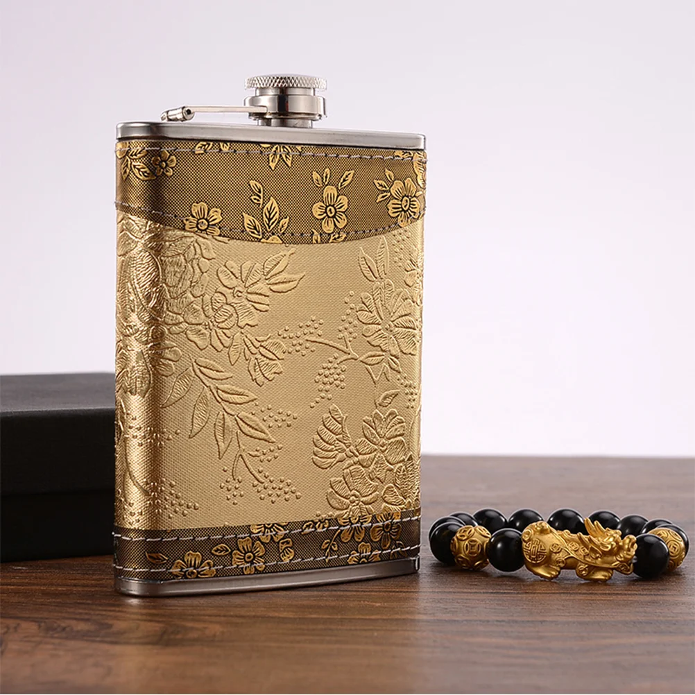 

Flask Hip Bottle Mini Portable Metal Whiskey Steel Stainless Vodka Pocket Drinking Lid Container Travel Retro Jug Cocktail