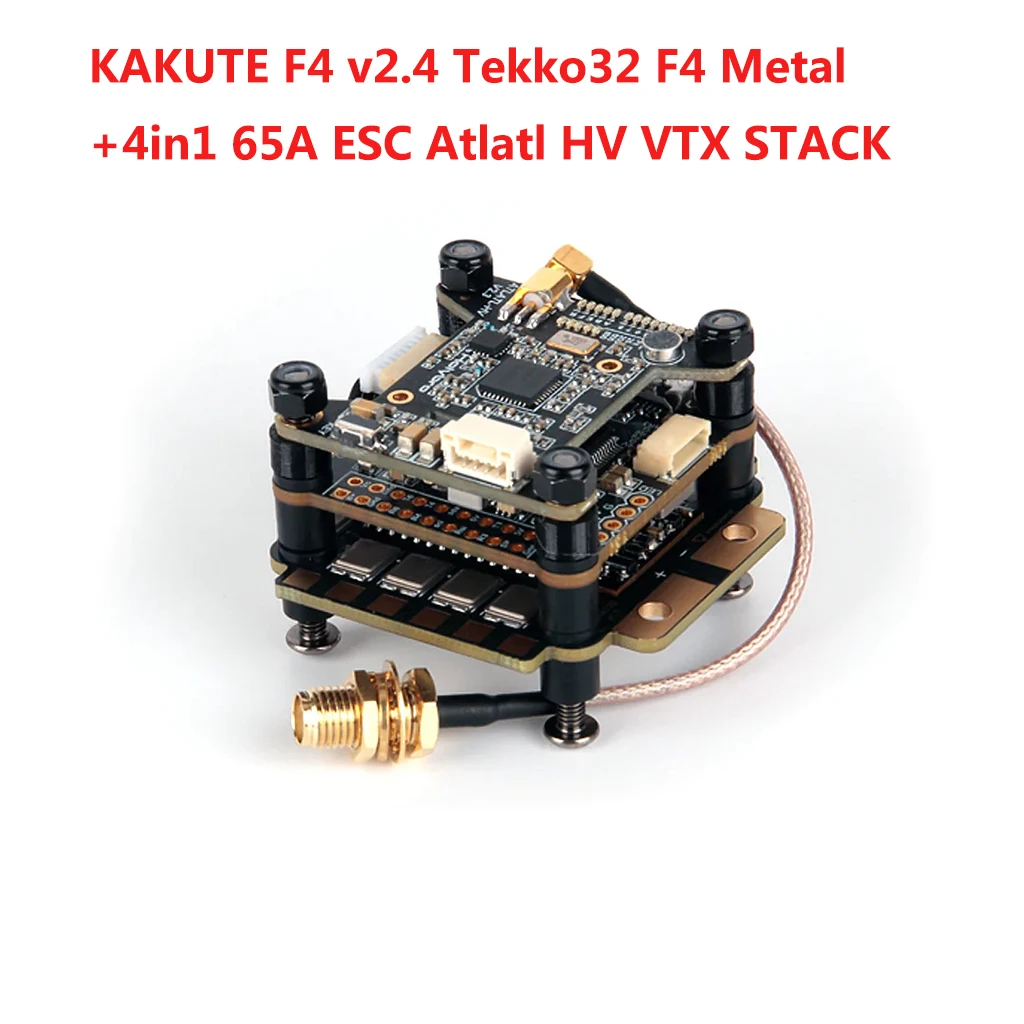 

Контроллер полета HolyBro Kakute F4 V2.4 Stack MPU6000 F4 Tekko32 F4 50A /60A/65A 4 в 1 ESC-Atlatl HV V2 VTX для FPV дрона