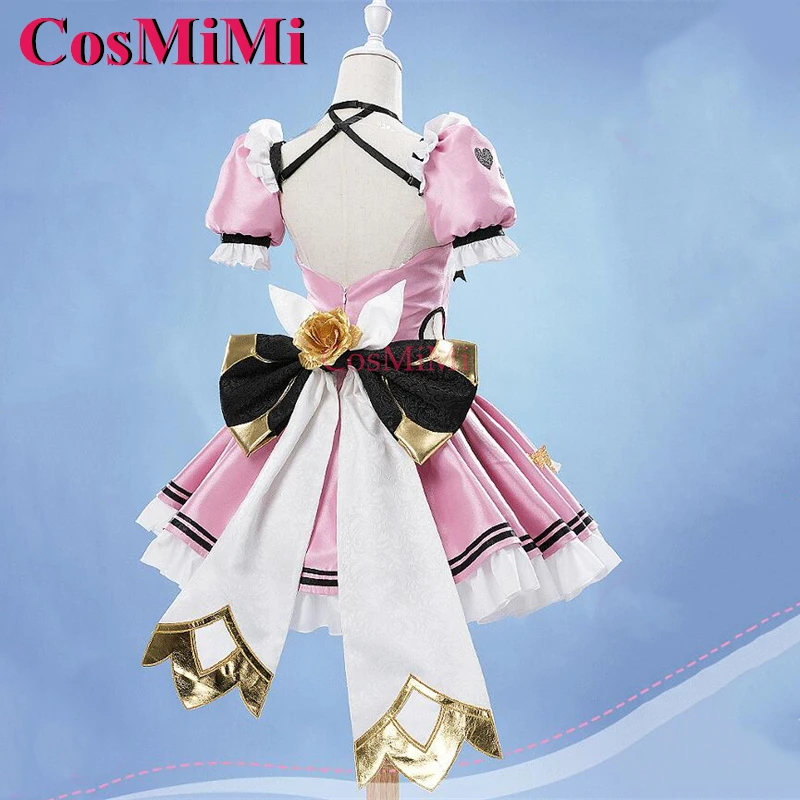 CosMiMi Mobius Косплей Игра Honkai Impact 3 костюм великолепное розовое платье горничной в