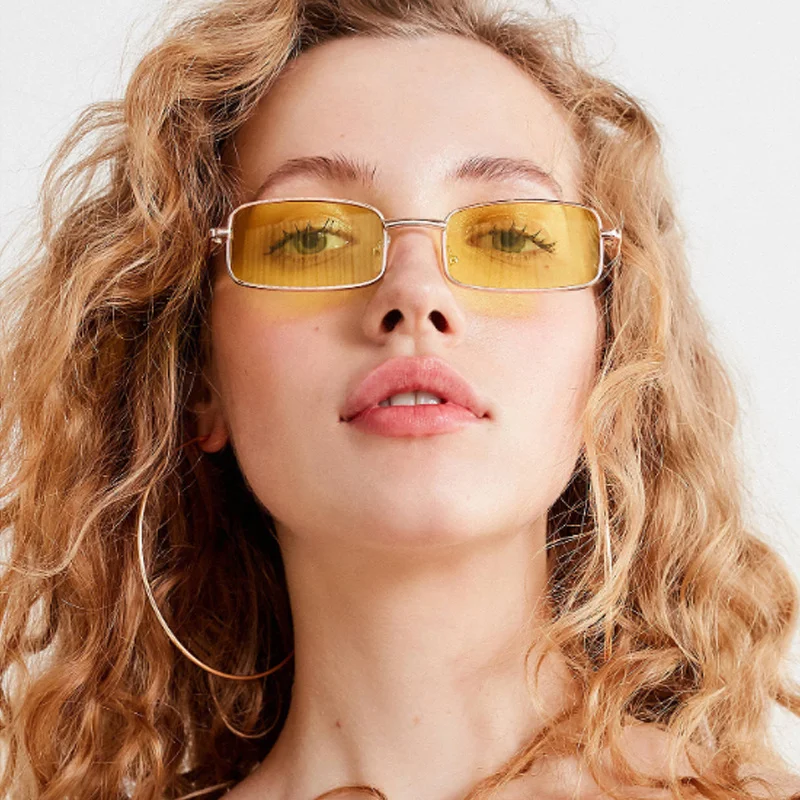 

Retro Small Square Sunglasses Woman Luxury Brand Designer Sun Glasses Female Vintage Shades Eyewear Oculos De Sol