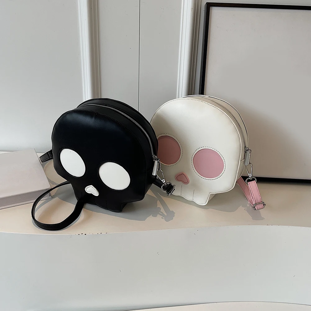 Классическая женская кожаная сумка через плечо с застежкой-молнией и