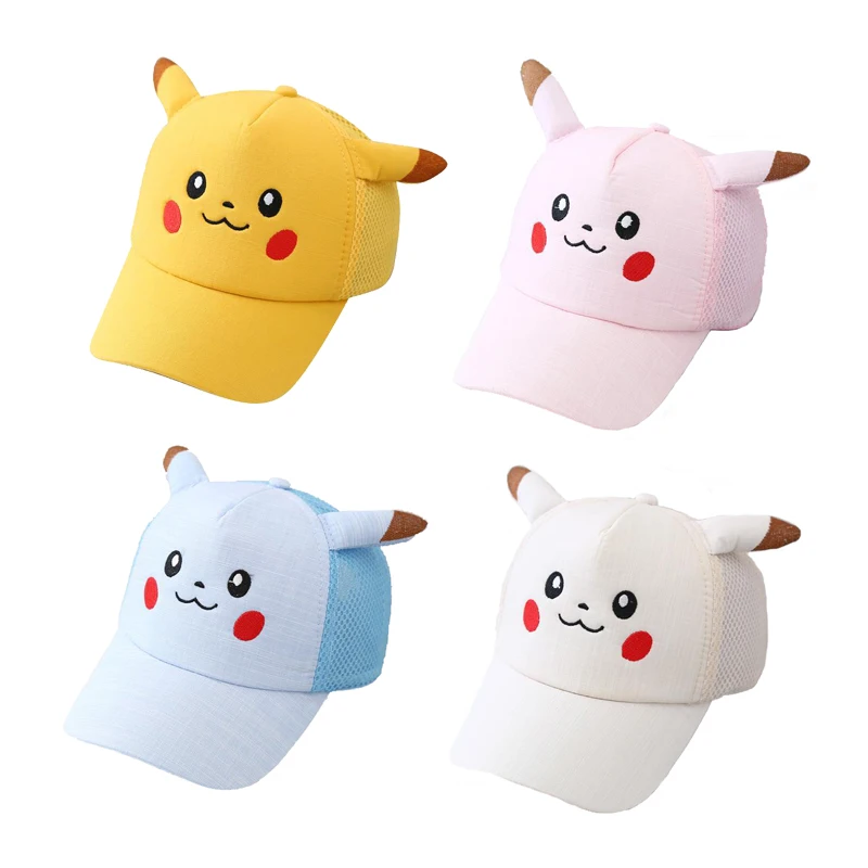 Бейсболка С Изображением Покемона Пикачу Регулируемая В Стиле Хип-хоп Аксессуар