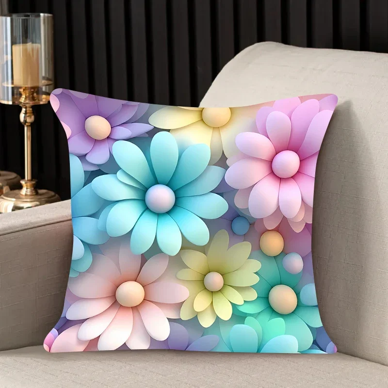 

Наволочка с красивыми цветами, домашний декор, наволочка для дивана с принтом, спинка, наволочка для стула, модный новый подарок на заказ