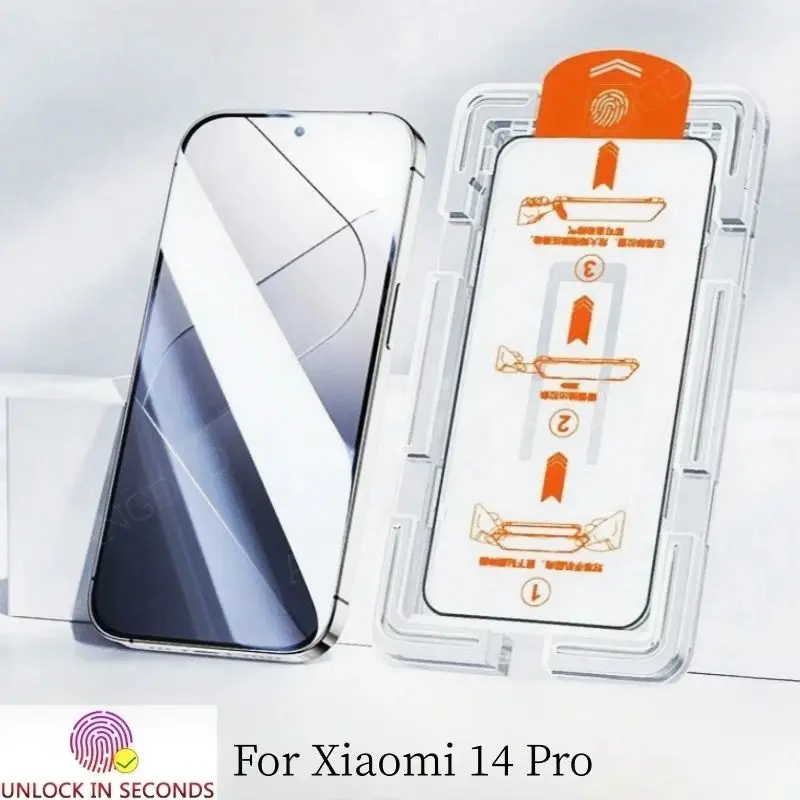 Простая установка закаленное стекло для Xiaomi Mi 14 Ultra 12 12x12s 10 11 Pro 13 Lite защита экрана