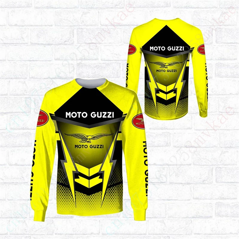 

Moto Guzzi Unisex Clothing Casual T-shirts Anime T Shirt For Men Women 3D Printing Sweatshirt Top Breathable O Neck Long Sleeve