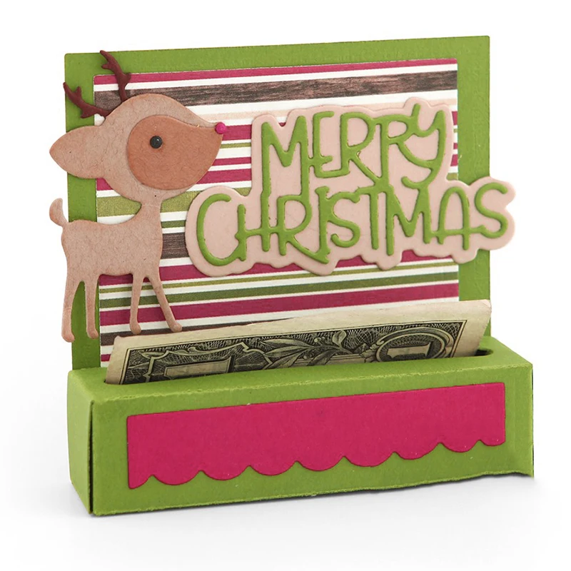 

Рождественские штампы Panalisacraft для вырезания коробки, трафареты для скрапбукинга «сделай сам», декоративные тисненые бумажные открытки для ...