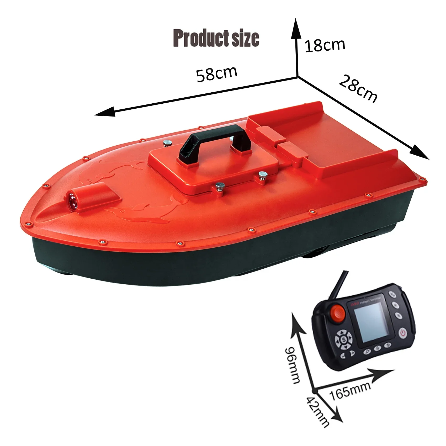 Jabo Dolphin Smart RC Surfer GPS Лодка для рыболовной приманки со штифтом спуска лески и