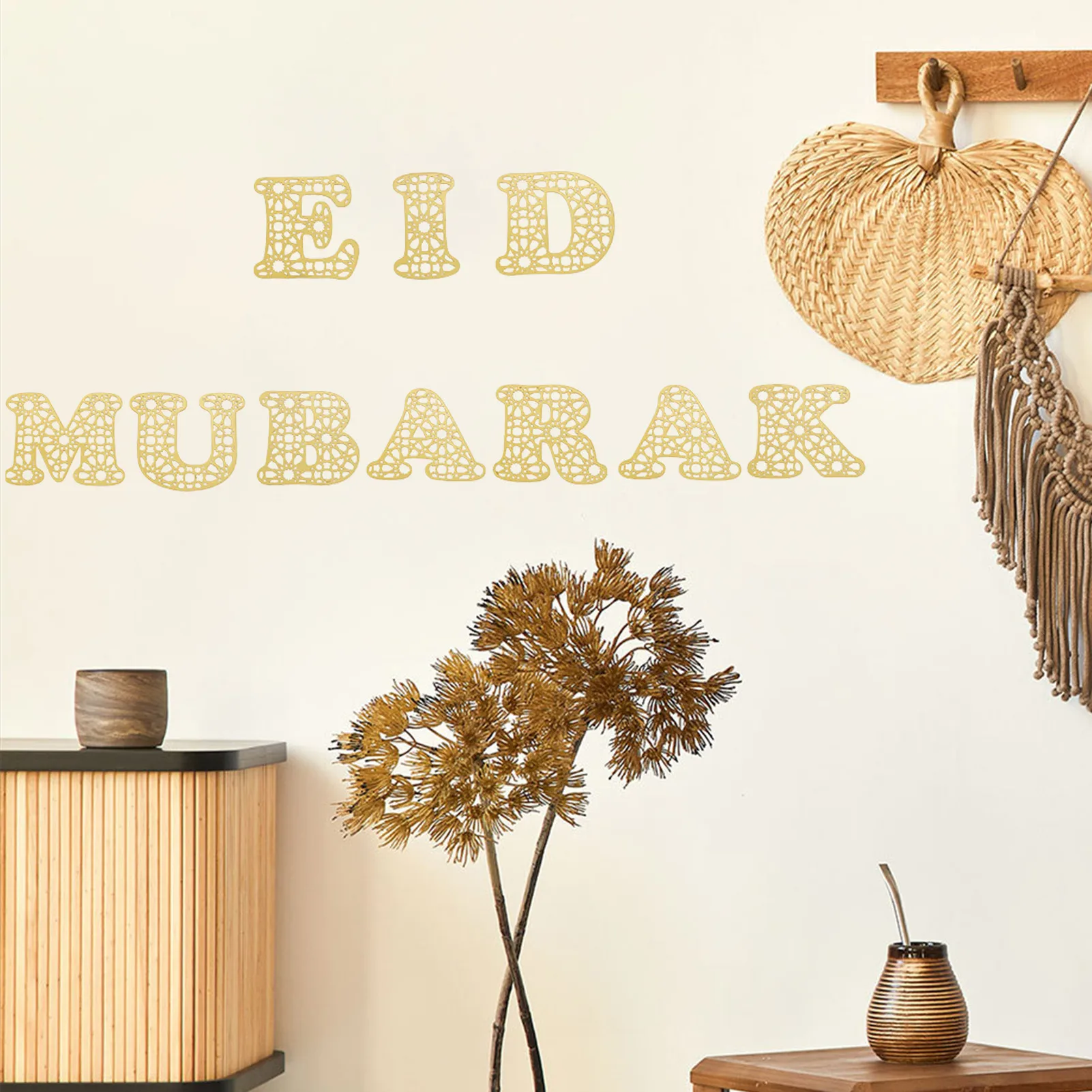 

Ramadan Stickers Decorations Ramadan Mubarak Wall Sticker 3D Acrylic Eid Mubarak Letter Sign Wall Art Decor Ramadan Kareem Party