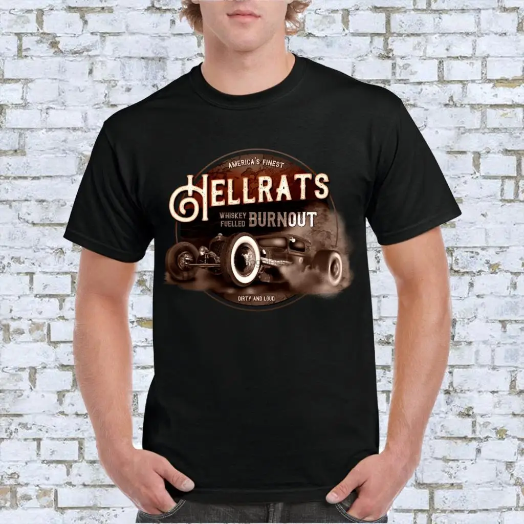 Футболка с изображением горячего стержня Хелл крыс виски |