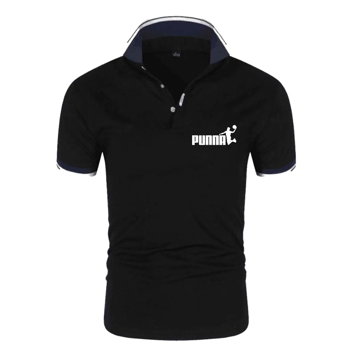 

New Men's POLO shirt Men's casual Print 100% ball shirt men's short sleeve high number POLO Polo men's lapel polo shirt