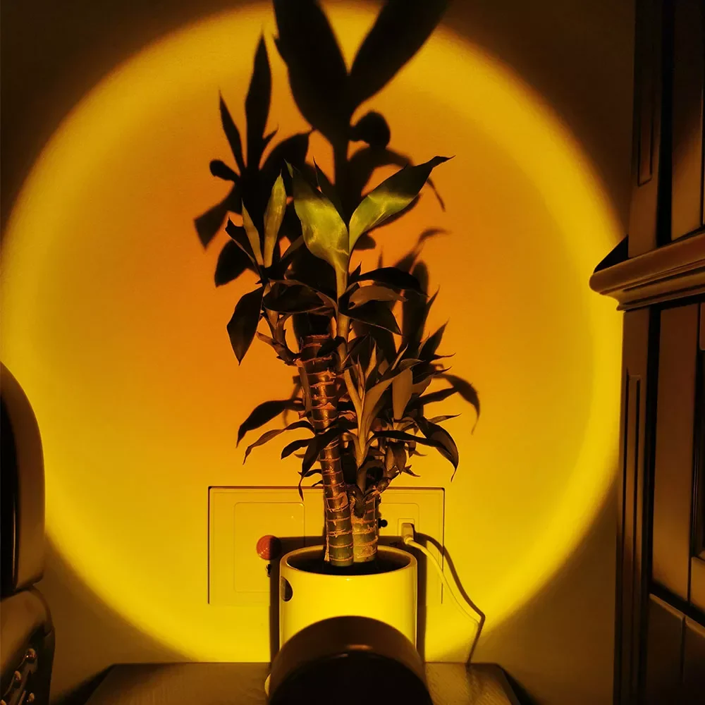 

Sunset Projection Night Lights Live Broadcast Background Like Galaxy Projector Atmosphere Rainbow Lamp Decoration Bedroom