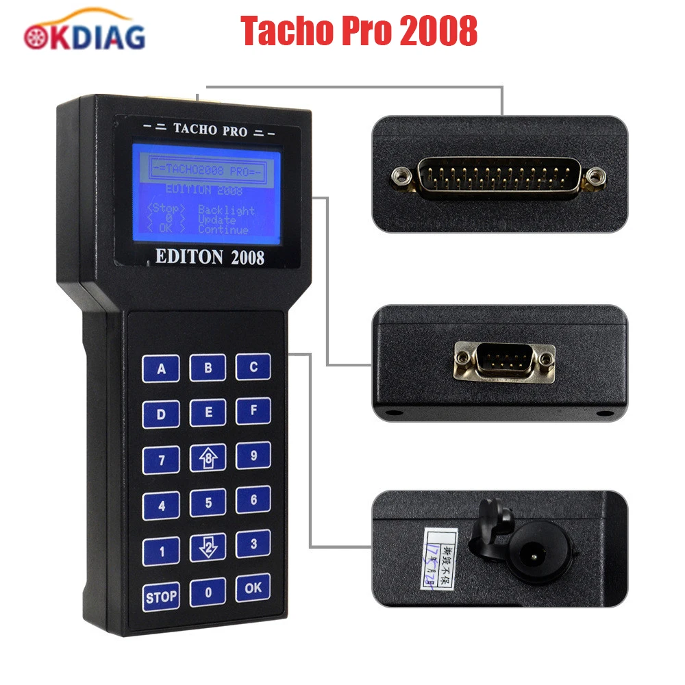

Multi-languages Tacho Pro 2008 TachoPro Universal Dash Programmer Without Cables and Adapters Diagnostic tools Car Accessories
