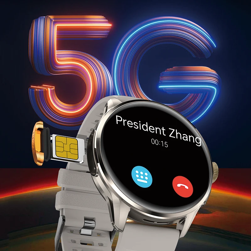 Фото Умные часы с поддержкой 5G/4G, инфракрасным датчиком, 1.60-дюймовым AMOLED-экраном, HD-видеозвонками, загрузкой приложений Google, Wi-Fi, GPS, календарем. №4