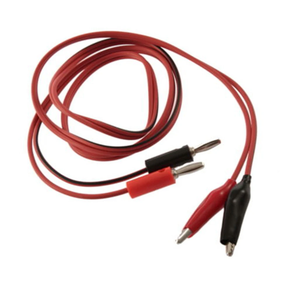 

1pair Teaching Aids Laboratory 54cm Electrical Multipurpose Probe Tips Physics School Banana Plug Alligator Test Clip Cable