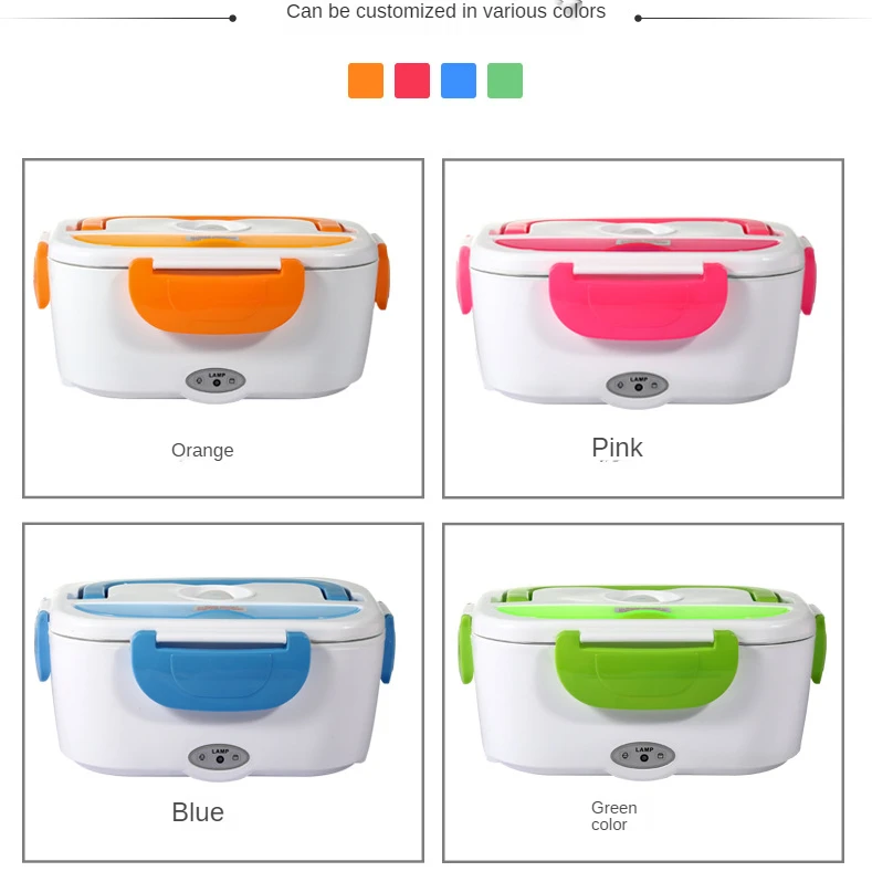 12V-24V 110V 220V Portable Electric Heating Lunch Box Car Truck Food Container Warmer For Kids 4 Buckles Dinnerware Sets |